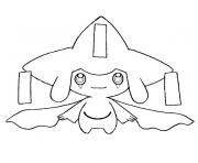 Coloriage pokemon jirachi