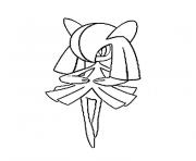 Coloriage pokemon kirlia