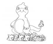 Coloriage pokemon evolution