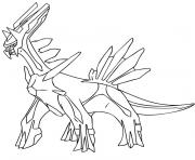 Coloriage pokemon dialga