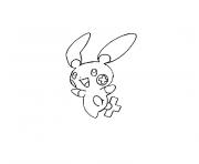 Coloriage pokemon posipi