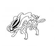 Coloriage pokemon suicune