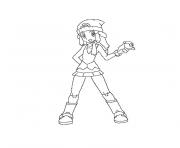 Coloriage aurore pokemon