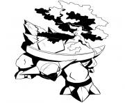 Coloriage pokemon torterra