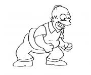 Coloriage homer simpson