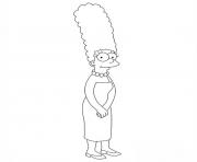 Coloriage les simpson marge