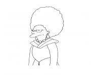 Coloriage patty bouvier simpson