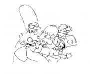 Coloriage simpson horror show