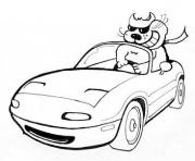 Coloriage dessin voiture paint