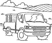 Coloriage voiture camion