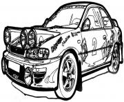 Coloriage voiture subaru