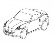 Coloriage dessin voiture de sport