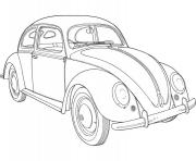 Coloriage voiture coccinelle