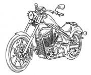 Coloriage voiture moto