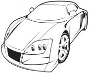 Coloriage voiture sport