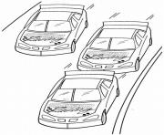 Coloriage voiture nascar