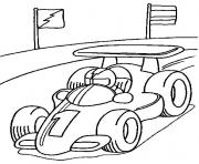 Coloriage voiture formule 1