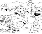 Coloriage dessin voiture oui oui