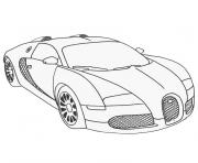 Coloriage bugatti veyron super sport