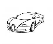 Coloriage bugatti veyron