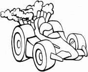 Coloriage voiture course