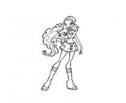 Coloriage winx believix layla