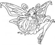 Coloriage winx enchantix