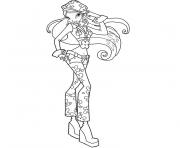 Coloriage winx enchantix flora