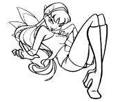 Coloriage winx sirene