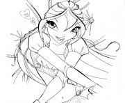 Coloriage winx bloom enchantix