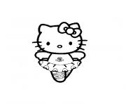 Coloriage hello kitty danseuse