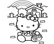 Coloriage tv hello kitty