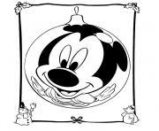 Coloriage de noel disney mickey