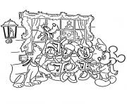 Coloriage de noel de disney