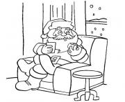 Coloriage pere noel tv