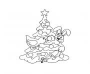 Coloriage sapin de noel gratuit