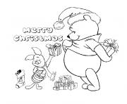 Coloriage de noel winnie