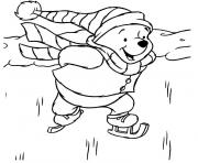 Coloriage noel winnie