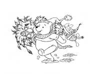 Coloriage noel winnie l ourson