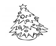 Coloriage sapin noel pour le mois de decembre