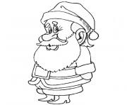 Coloriage pere noel facile