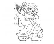 Coloriage pere noel noel