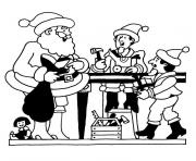 Coloriage pere noel sur ordinateur