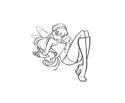 Coloriage noel winx