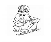 Coloriage de noel pere noel