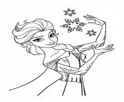 Coloriage elsa magicienne