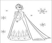 Coloriage portrait photo de princesse elsa