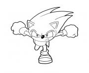 Coloriage sonic aux jeux olympiques