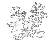 Coloriage sonic riders