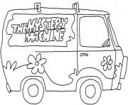 Coloriage Van The Mystery Machine